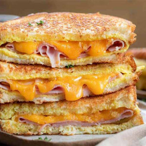 Egg, Ham & Cheese Breakfast Sandwich