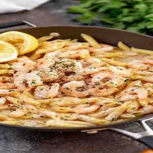 Penne Lobster & Shrimp Alfredo Sauce