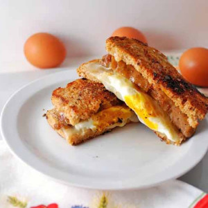 Egg, Sausage & Cheese Breakfast Sandwich