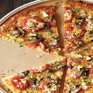 Farmer's produce pizza