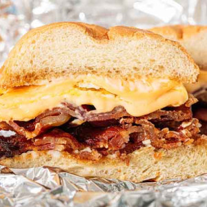 Egg, Bacon & Cheese  Breakfast Sandwich