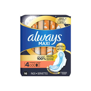 Always Maxi Leak Free Protection Pads (16 Pads)