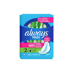 Always MAXI All Day Protection Pads - (18 Pads)