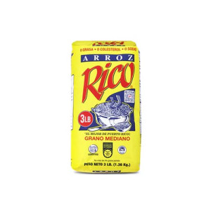 Arroz Rico Grano Mediano (Medium Grain Rice) - 3lbs