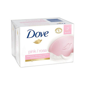 Dove Pink Rose Moisturising Cream Bar Soap (2 Bars)