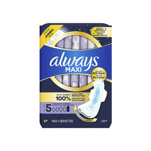 Always Maxi Leak Free Protection Pads (27 pads)