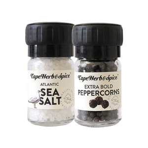 Cape Herb & Spice Atlantic Sea Salt & Peppercorns
