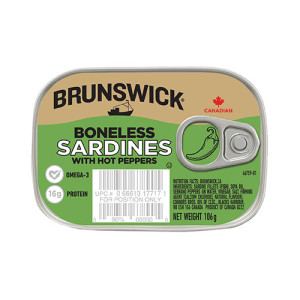 Brunswick Boneless Skinless Sardines With Hot Pepper