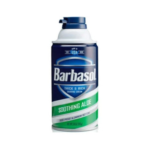 Barbasol Thick & Rich Shaving Cream (Soothing Aloe) - 10oz