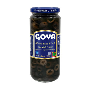 GoyaSsliced Ripe Black Olives - 163g